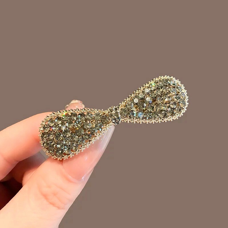 俏皮水鑽蝴蝶結髮夾(特價)