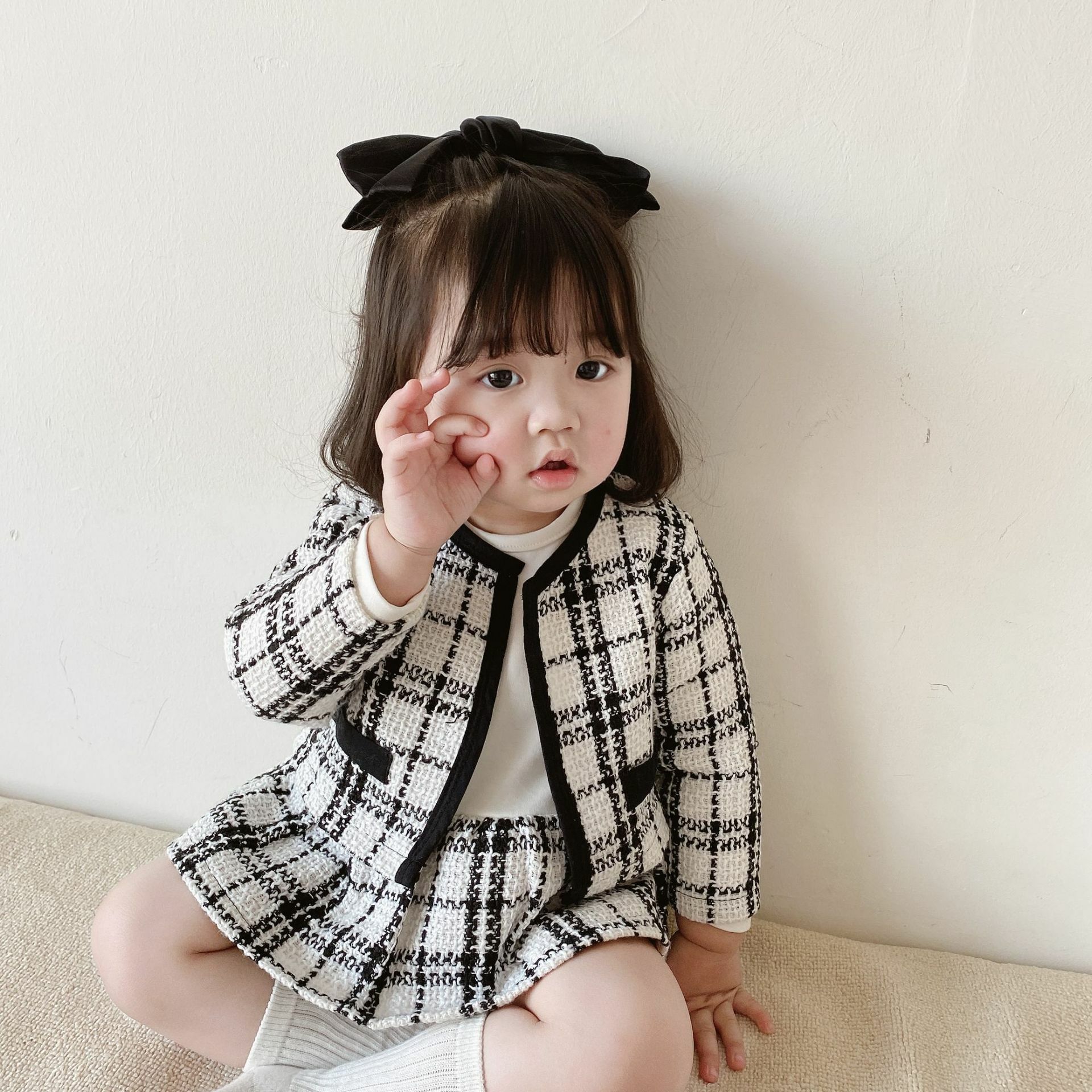 春款小香款兩件式包屁衣實拍