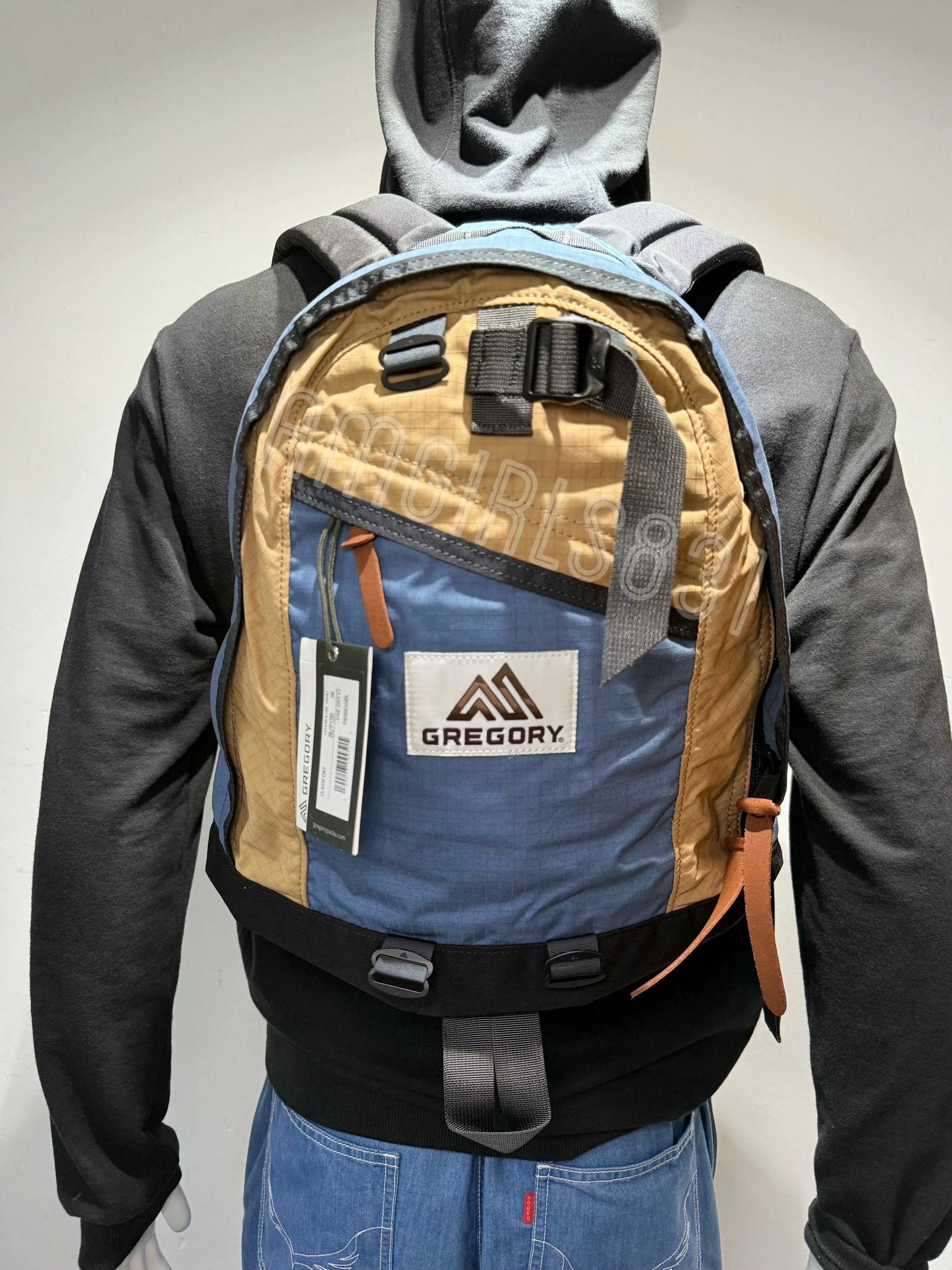 Gregory fine day V2 Parka Beige/Blue