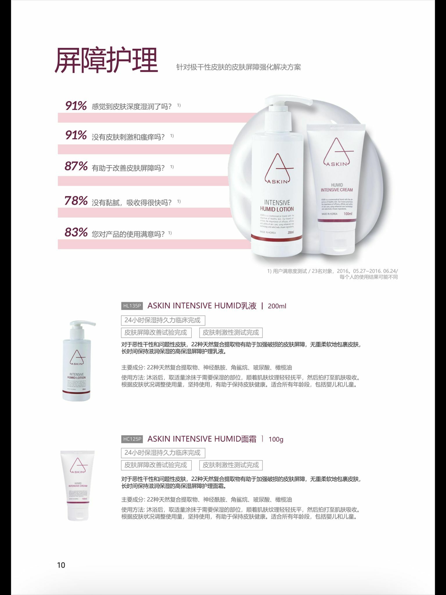 【直播】ASKIN KR092954 INTENSIVE HUMID乳液200ml