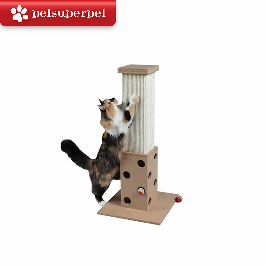 Pioneer Pet -Smartcat 立體玩具盒羅馬柱劍麻貓爪板