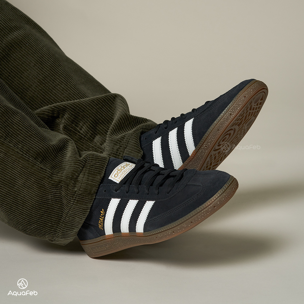 Adidas Handball Spezial 男 黑色 絨面 橡膠 舒適 休閒鞋 DB3021