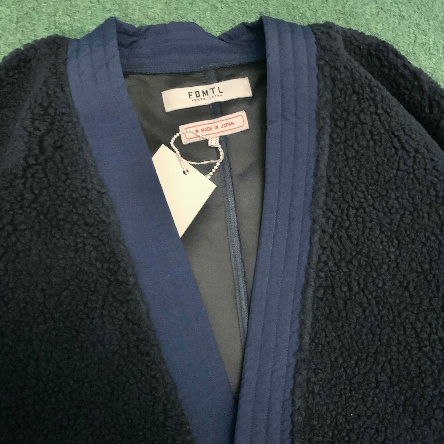 FDMTL JAPAN FLEECE CARDIGAN BOA JACKET - NAVY SIZE 3 IN STOCK NOW (現貨發售中)
