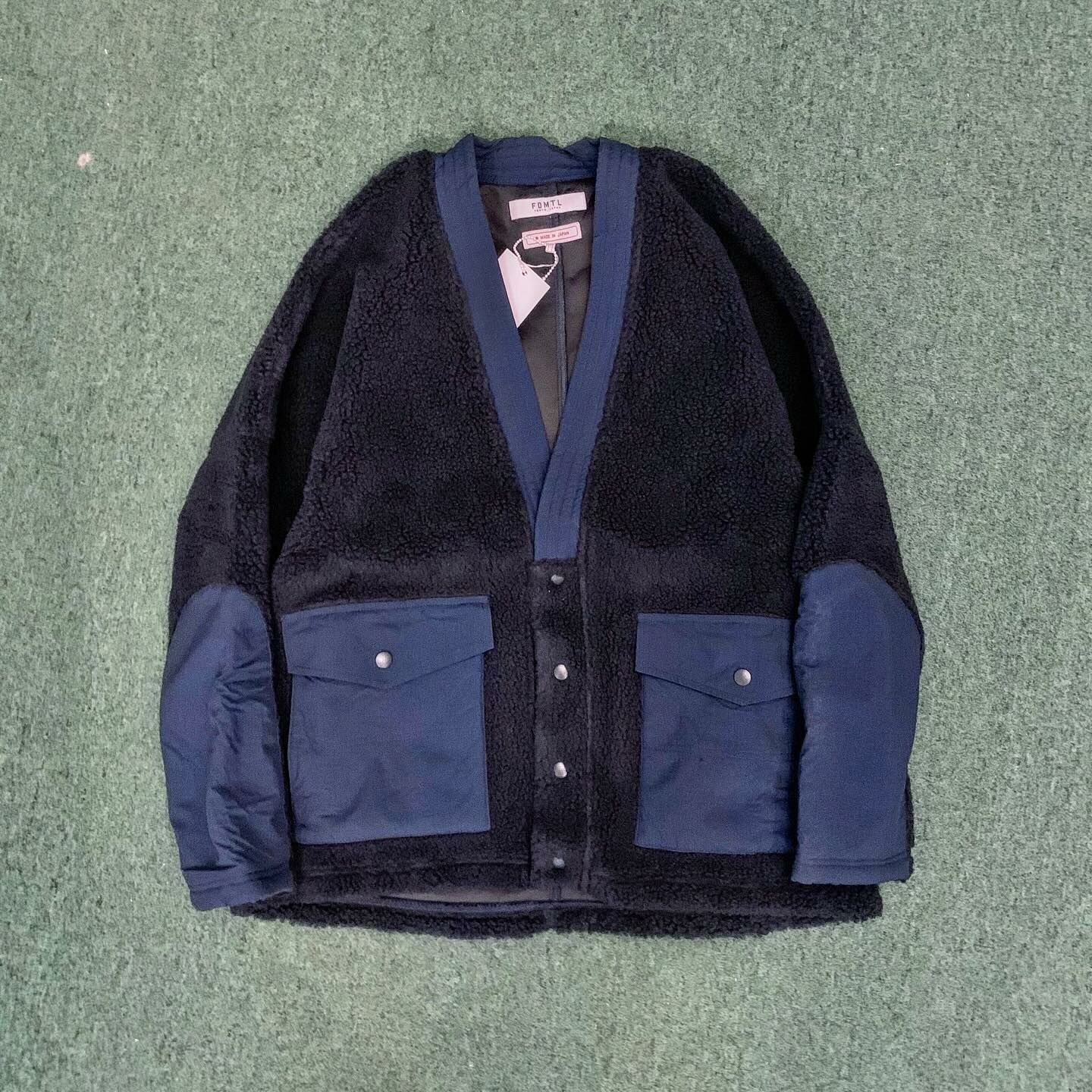 FDMTL JAPAN FLEECE CARDIGAN BOA JACKET - NAVY SIZE 3 IN STOCK NOW (現貨發售中)