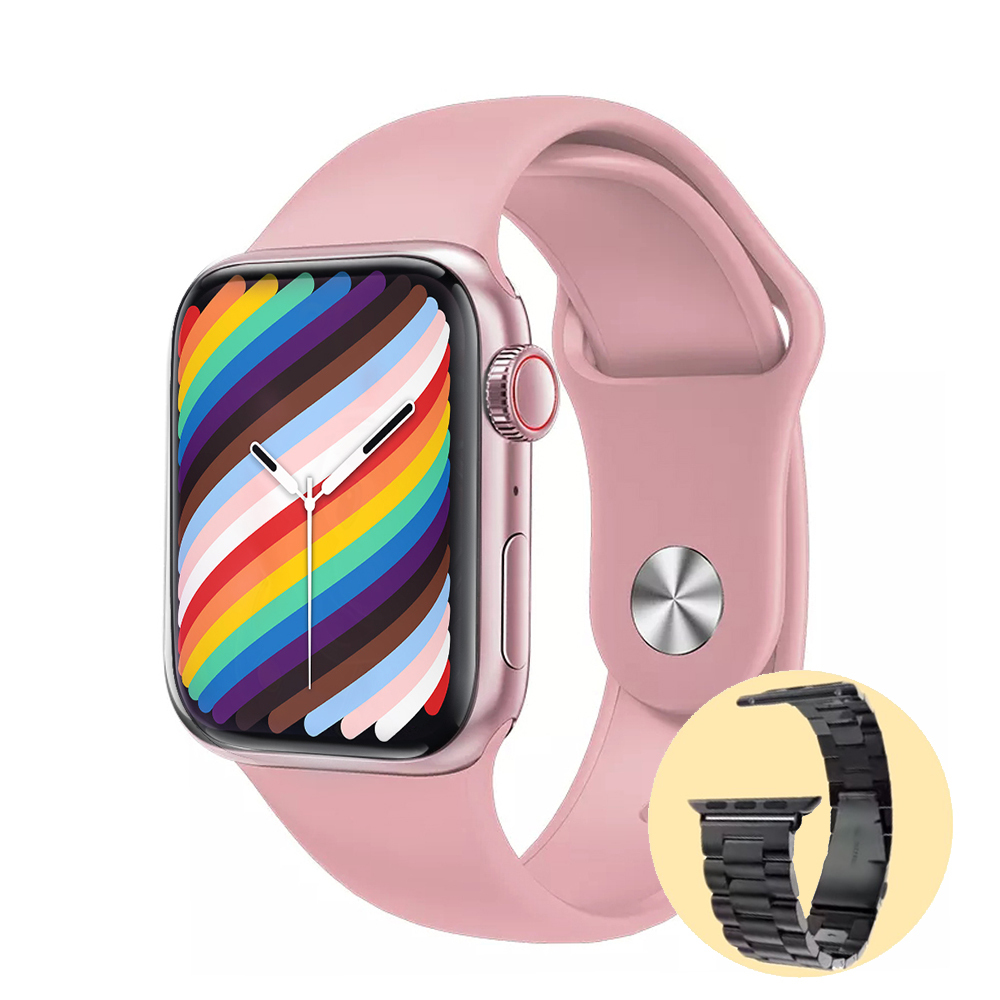 【HORUS R8 智能手錶】HORUS-R8至尊升級版禮盒- 智慧錶+ 附快拆鋼錶帶+無線充電線