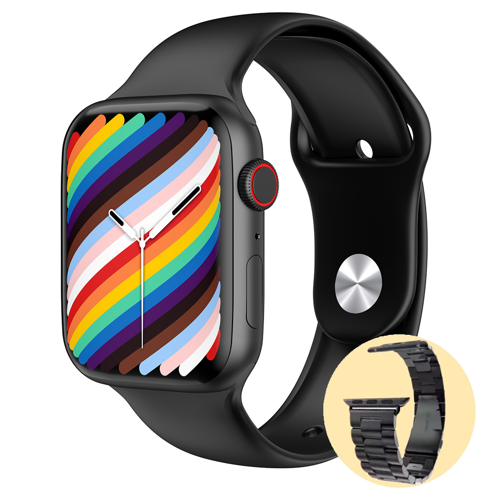 【HORUS R8 智能手錶】HORUS-R8至尊升級版禮盒- 智慧錶+ 附快拆鋼錶帶+無線充電線