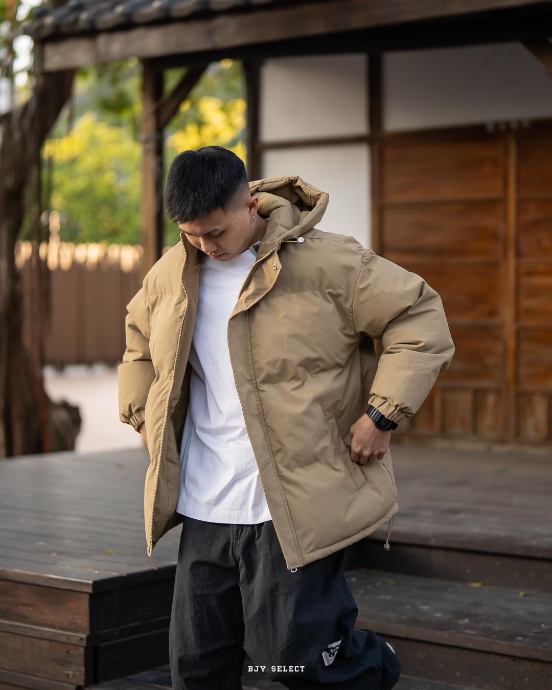 #現貨 Tailor collection 連帽保暖 下擺縮口 鋪棉外套 五色