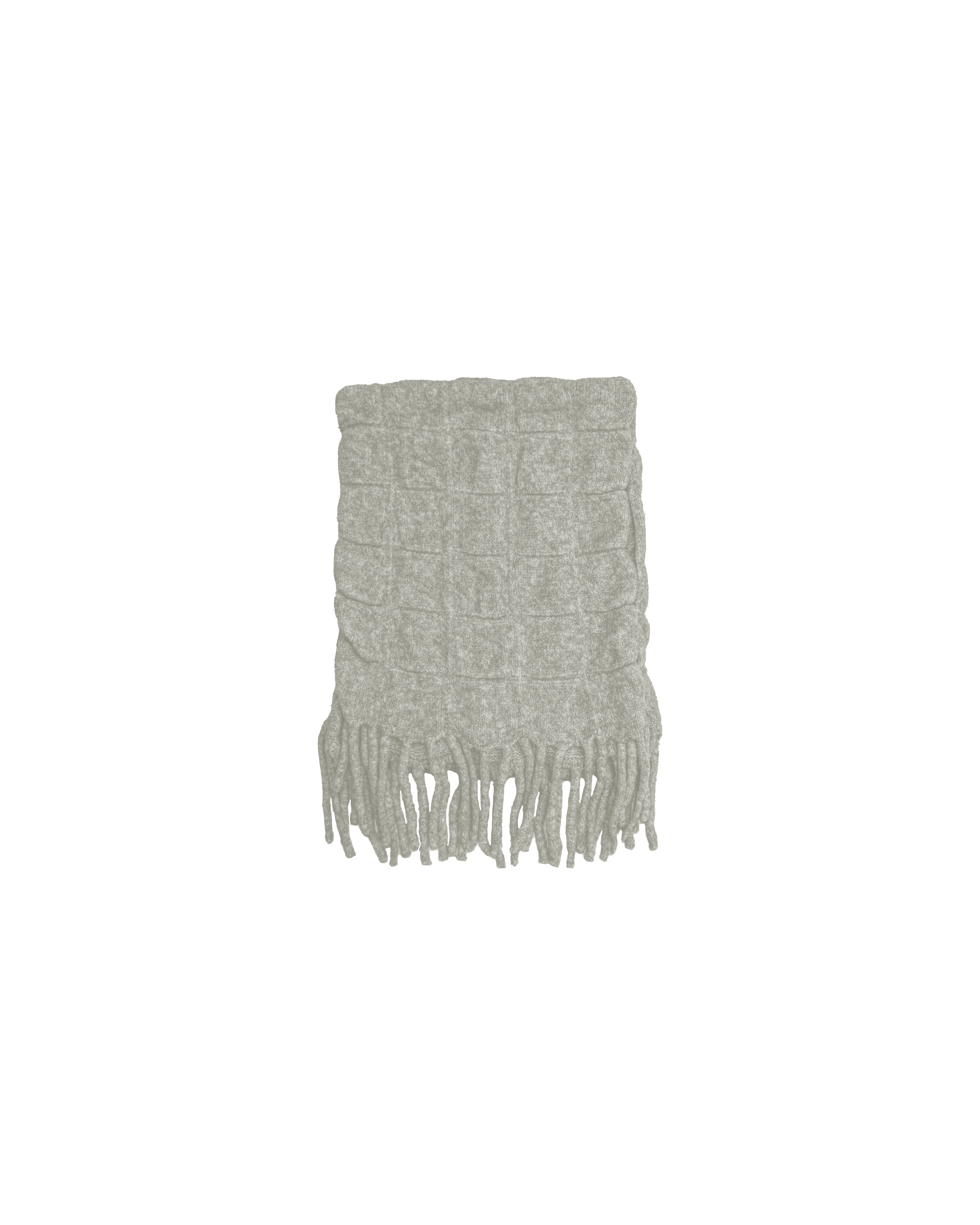 窩夫格車線毛冷頸巾