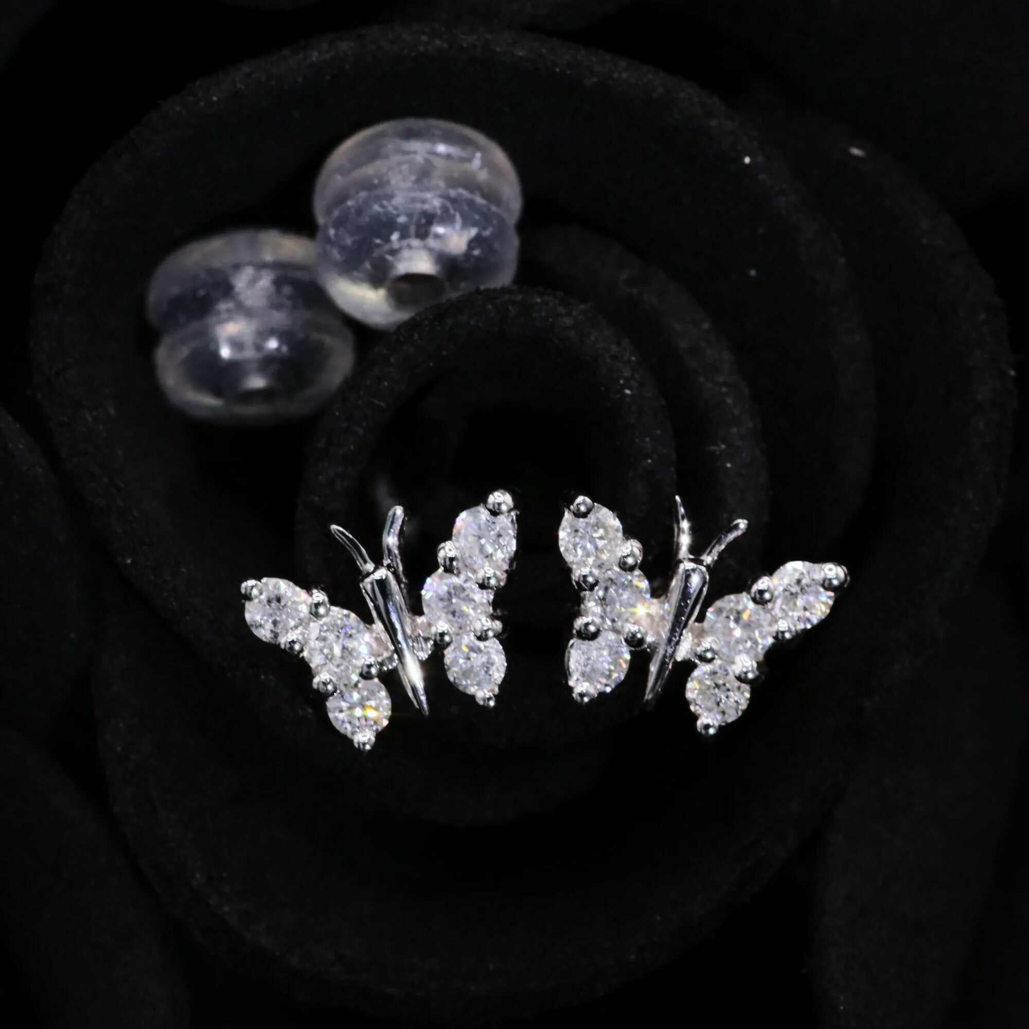 18K White Gold 0.17ct Diamond Earrings