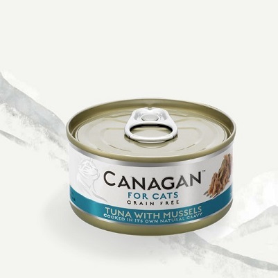 Canagan 貓罐頭 吞拿魚伴青口配方 (深藍) 75g【原箱12 罐】