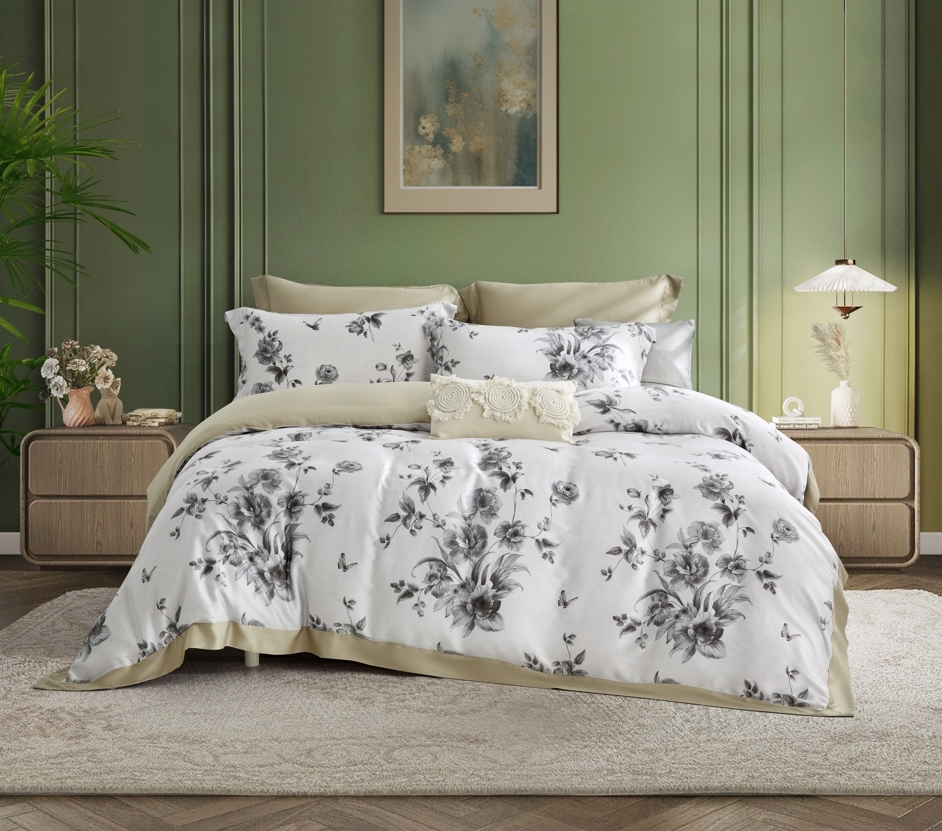 100%60s凡芮思【冬日花影】雙色翅膀款【兩用被+床包】|有單人