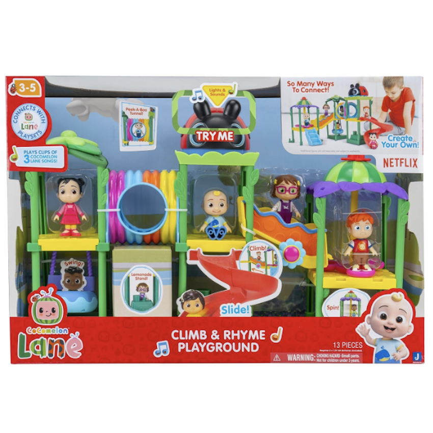 美國 CoComelon Lane Climb & Rhyme Playground 遊樂場套裝