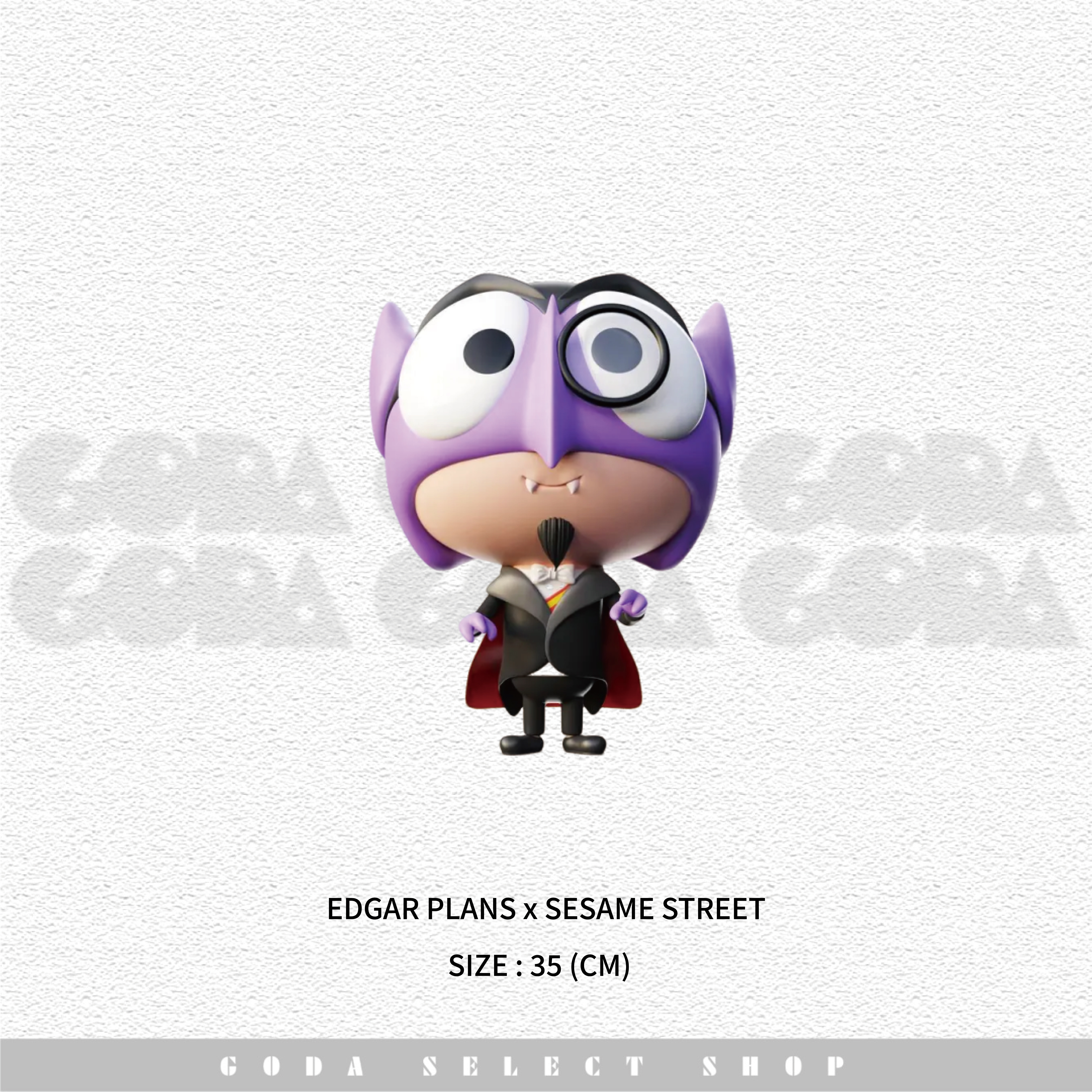 Edgar Plans x Sesame Street Count von Count Magical Art World 芝麻街 雕塑 #GT