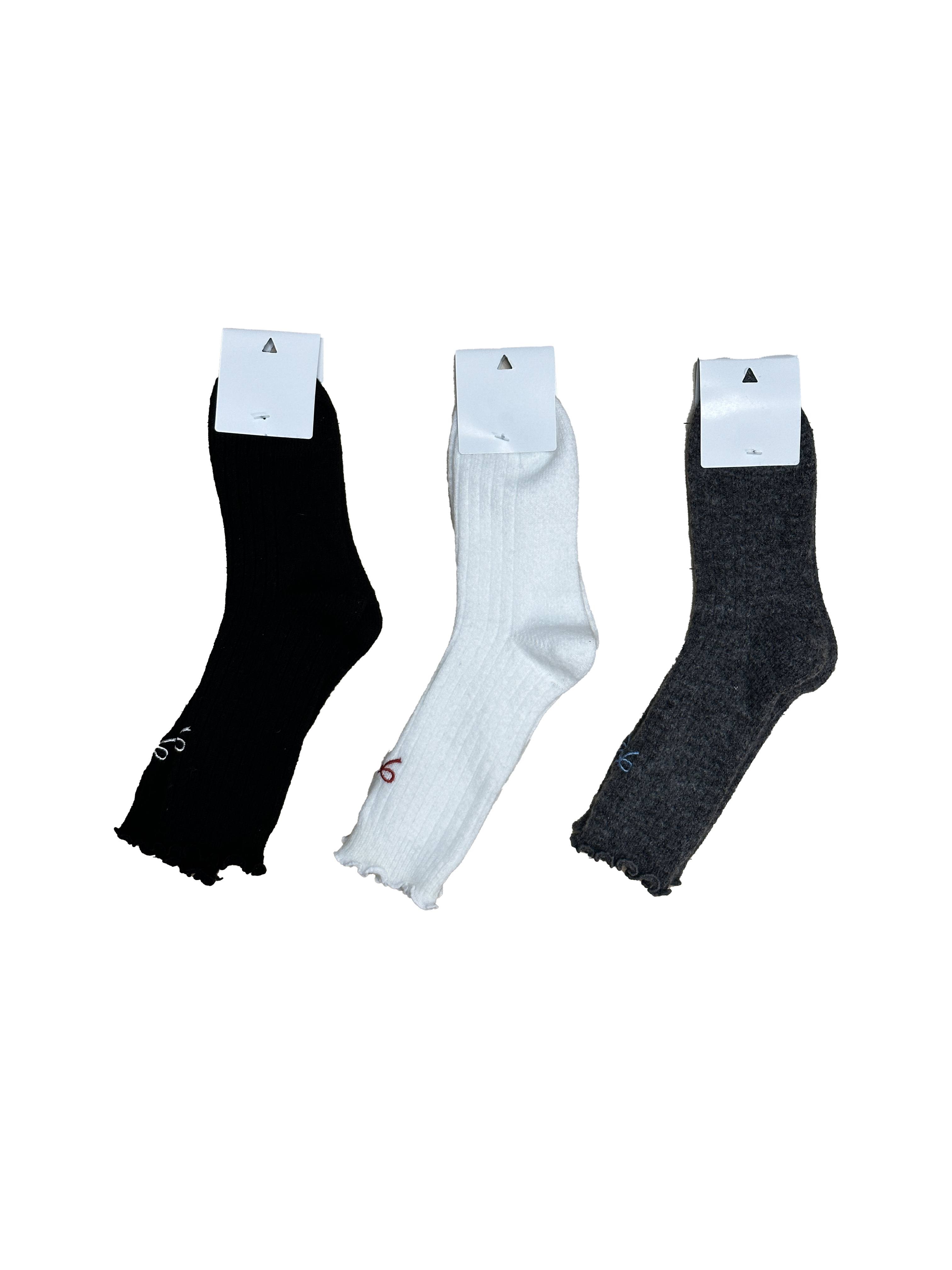 刺繡蝴蝶結花邊長襪仔