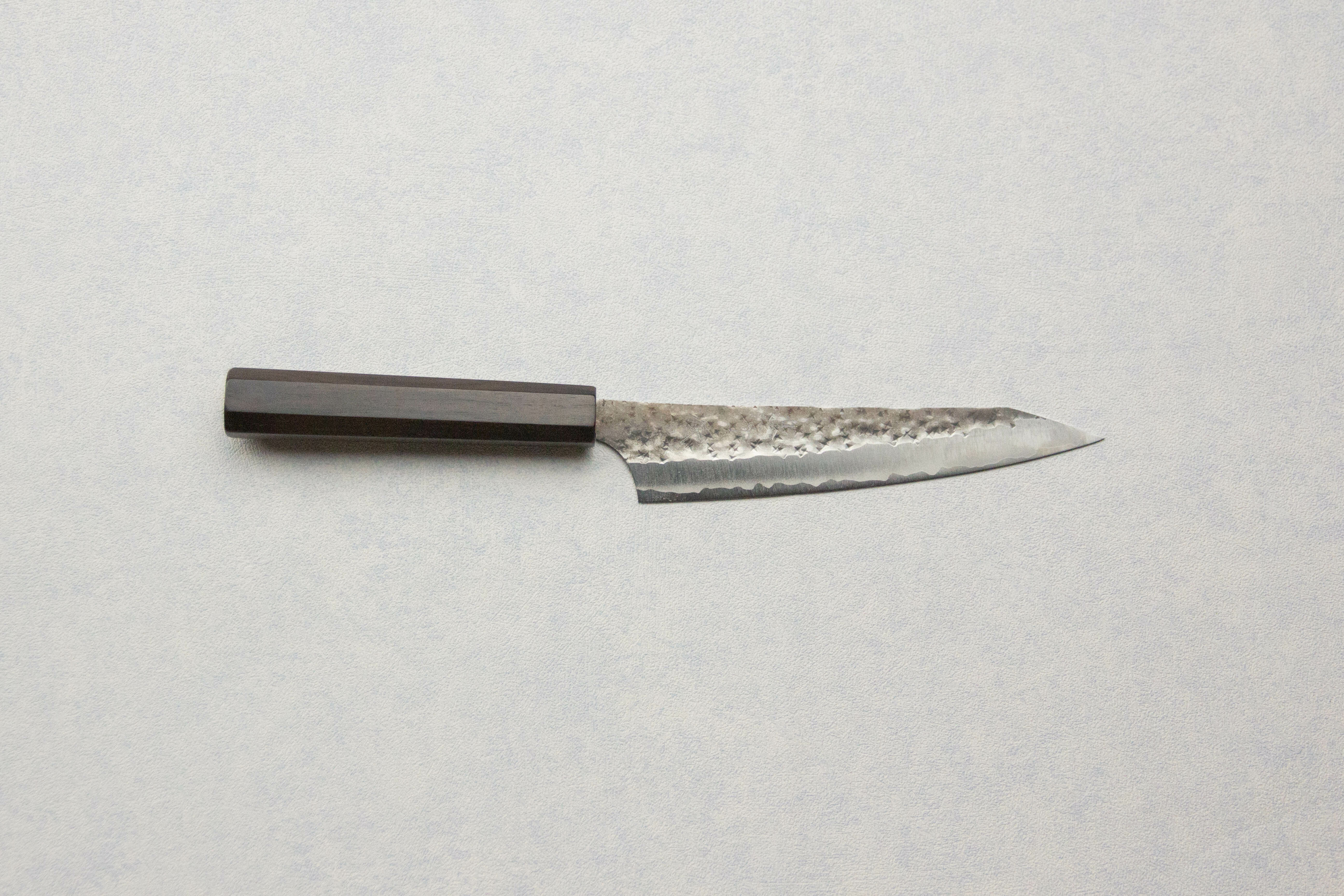 黑崎優 黑閃 鋭 超青鋼 Petty 刀 150 mm ***刀條*** (圖例為「黑檀木 一体八角柄」)
