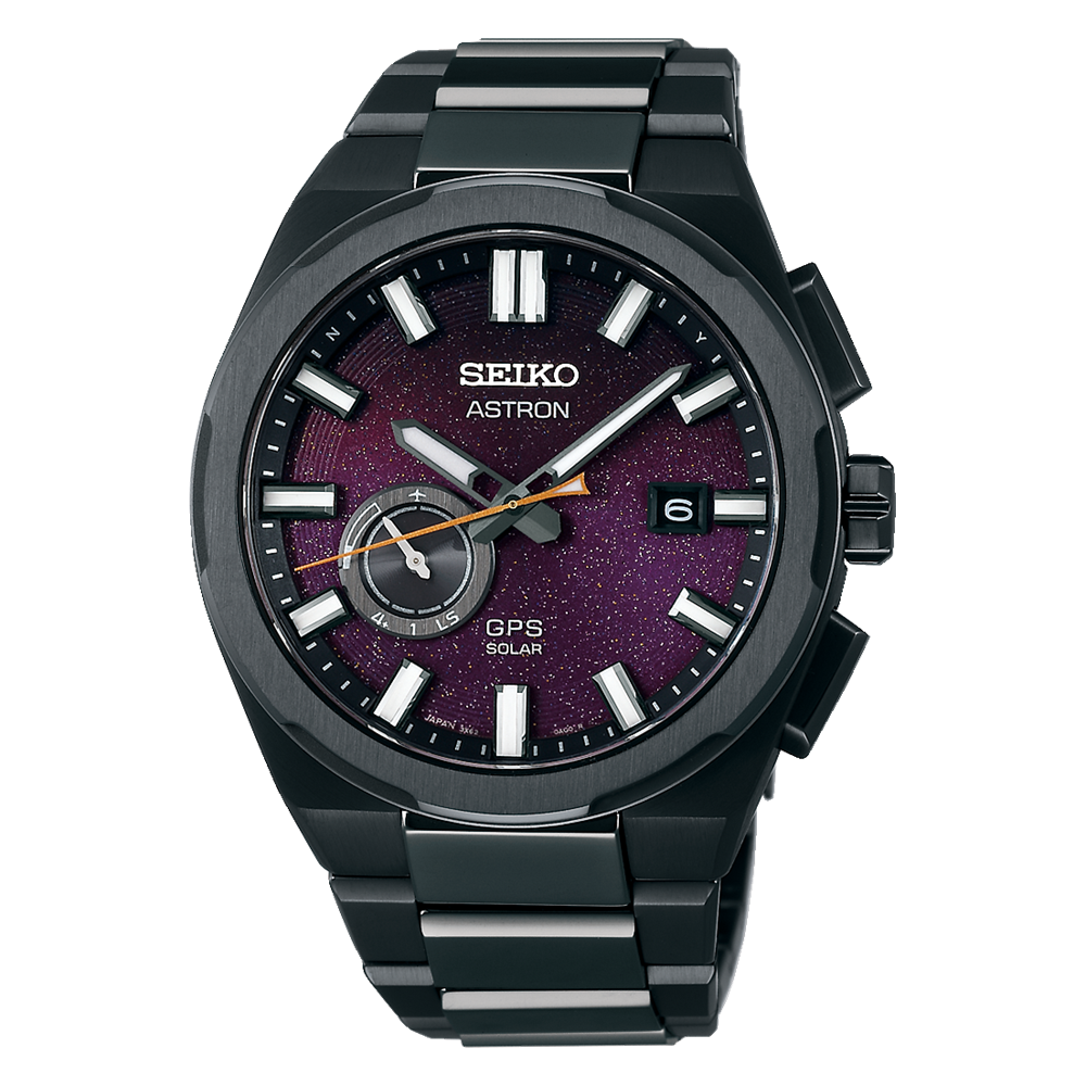 日本版 日本製造 Seiko Astron Nexter “Starry Sky” 2025 Limited Edition SBXD029 / SSJ029  GPS 手錶 錶盤展現出閃爍的星星和櫻花在夜空中翩翩起舞的夢幻場景。