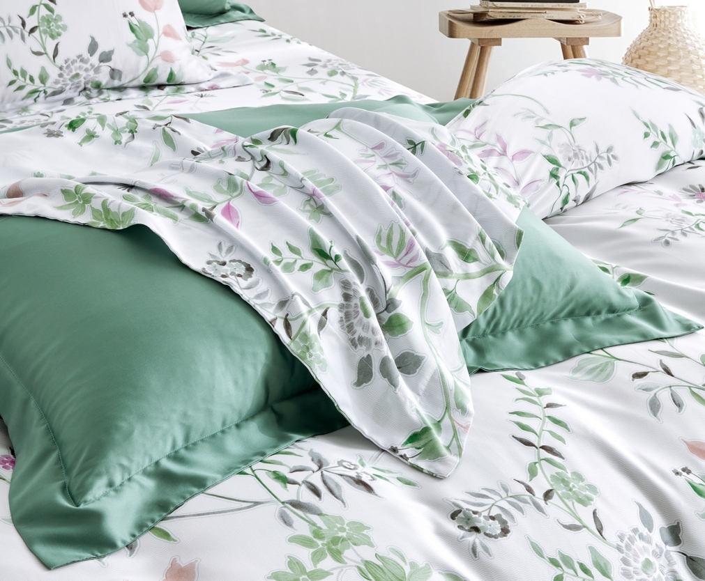 100%60支凡芮思【微風淺影】雙色翅膀款【兩用被+床包】