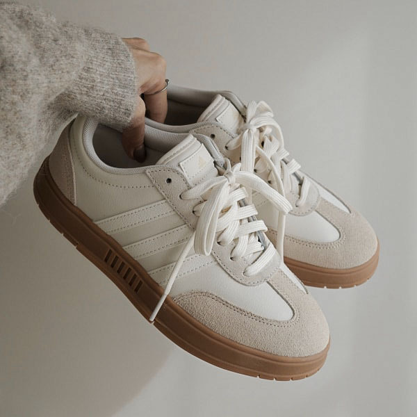 ADIDAS NEO GRADAS 牛奶白 米灰 米白 焦糖底 大地色 女鞋 IF7083 / 預購