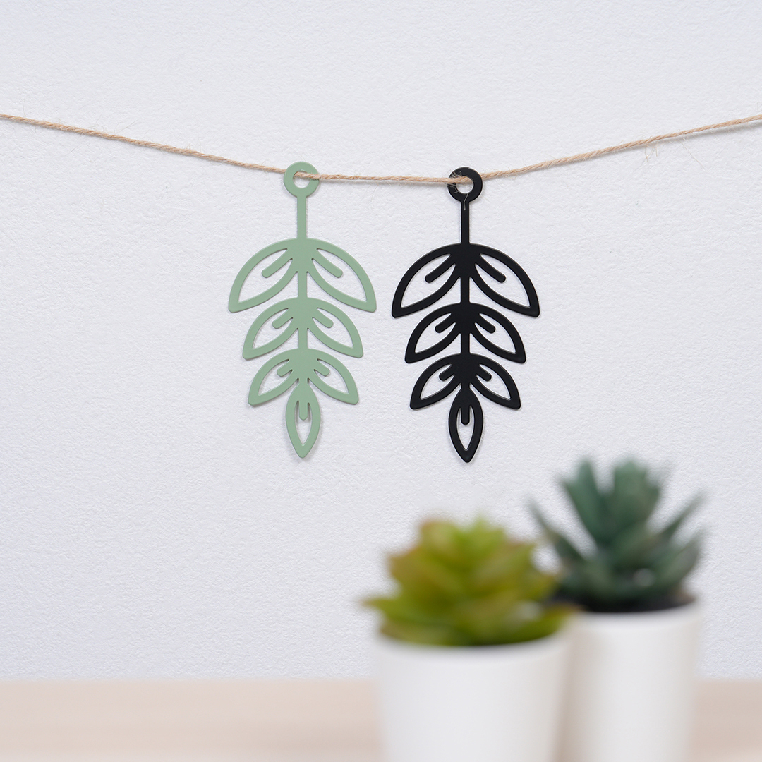 懸掛型鐵製裝飾花/葉子