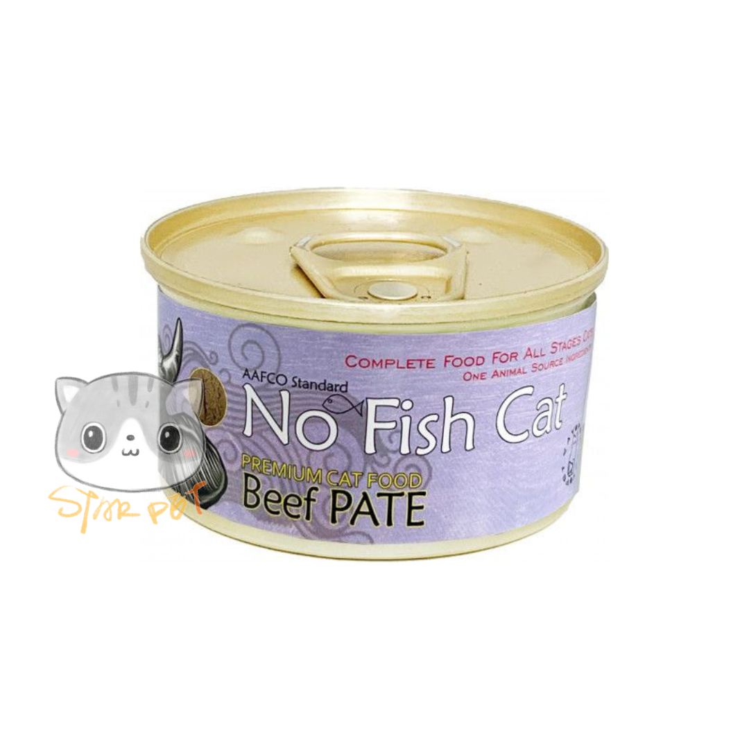 No Fish Cat Beef Pate Cat Canned 85g