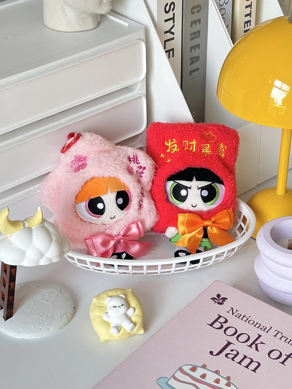 THE POWERPUFF GIRLS 飛天小女警 新年系列 吊飾 鑰匙圈 泡泡 花花 毛毛 官方正版授權 / 預購