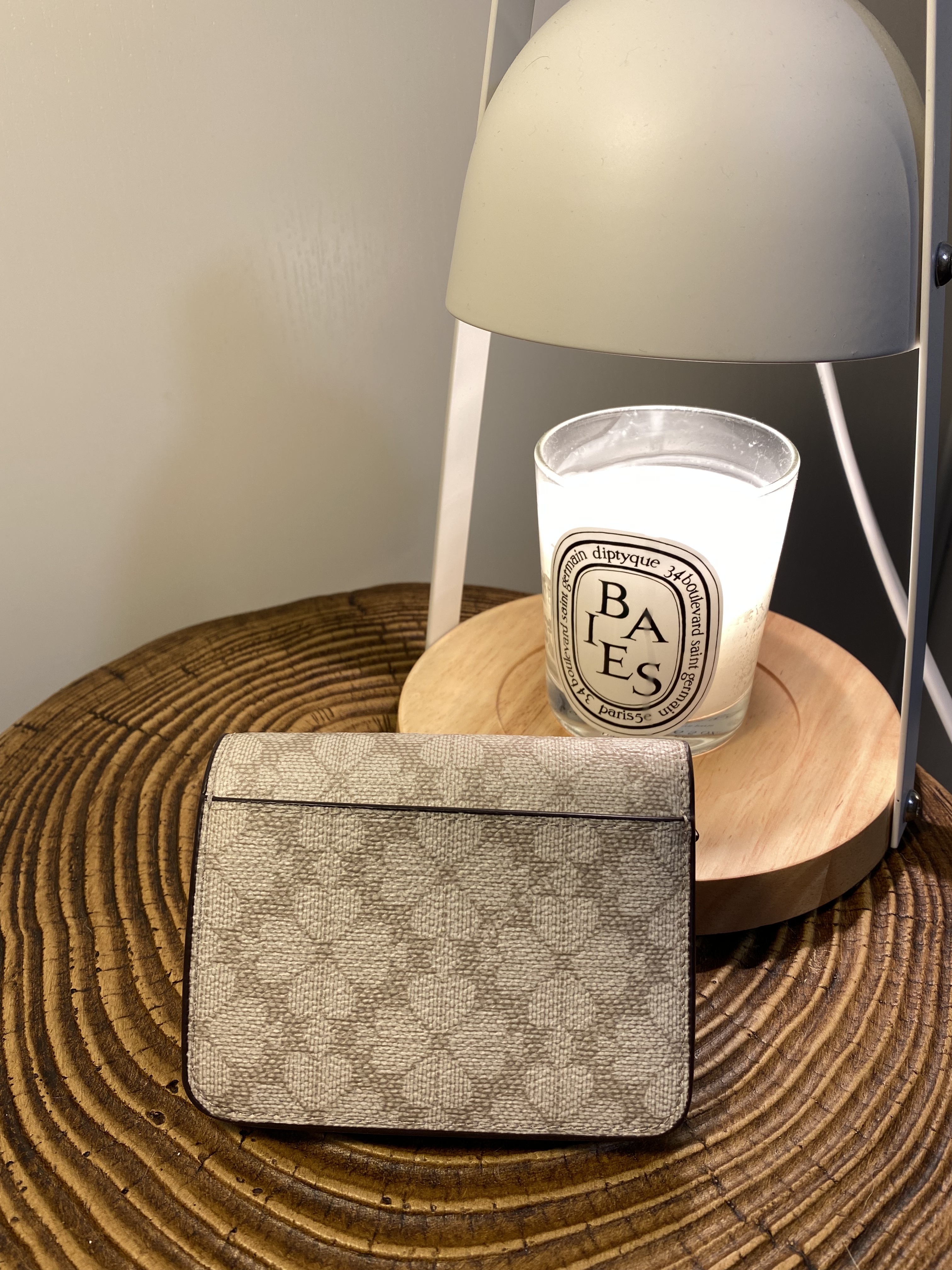 Kate Spade Signature Spade Flower Bifold Wallet - light grey