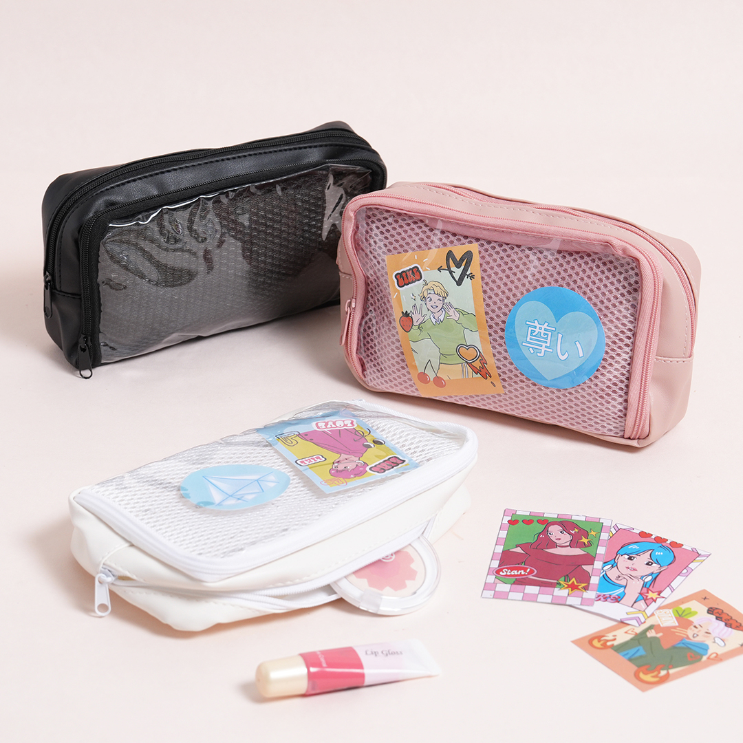 推活小物收納包/粉 18.5x10x4.5cm