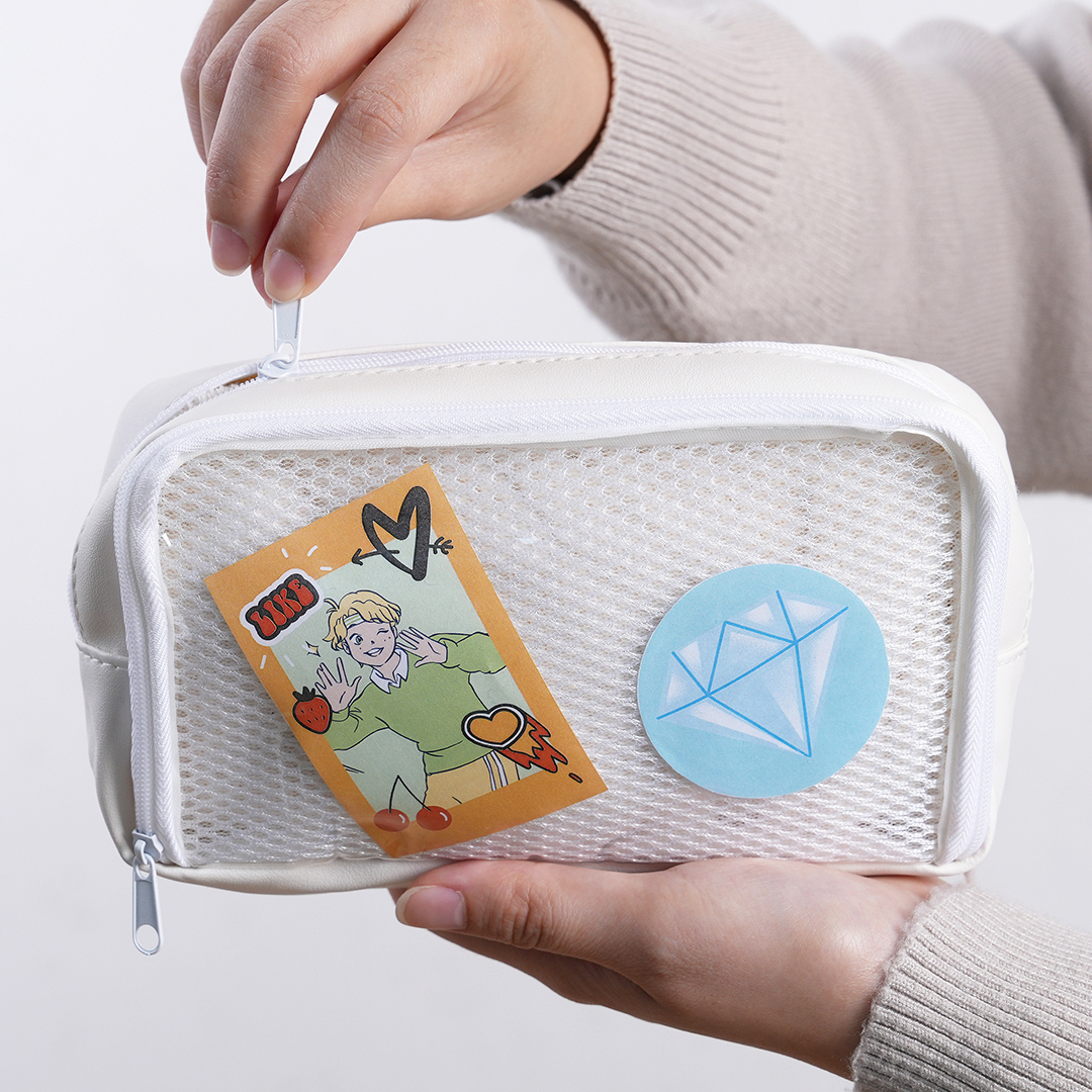 推活小物收納包/黑、白 18.5x10x4.5cm