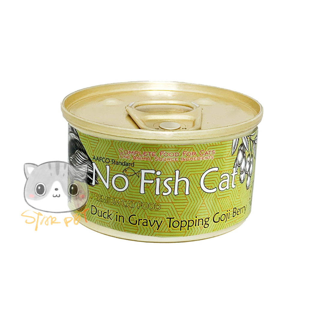 No Fish Cat Duck in Gravy Topping Goji Berry Cat Canned 85g
