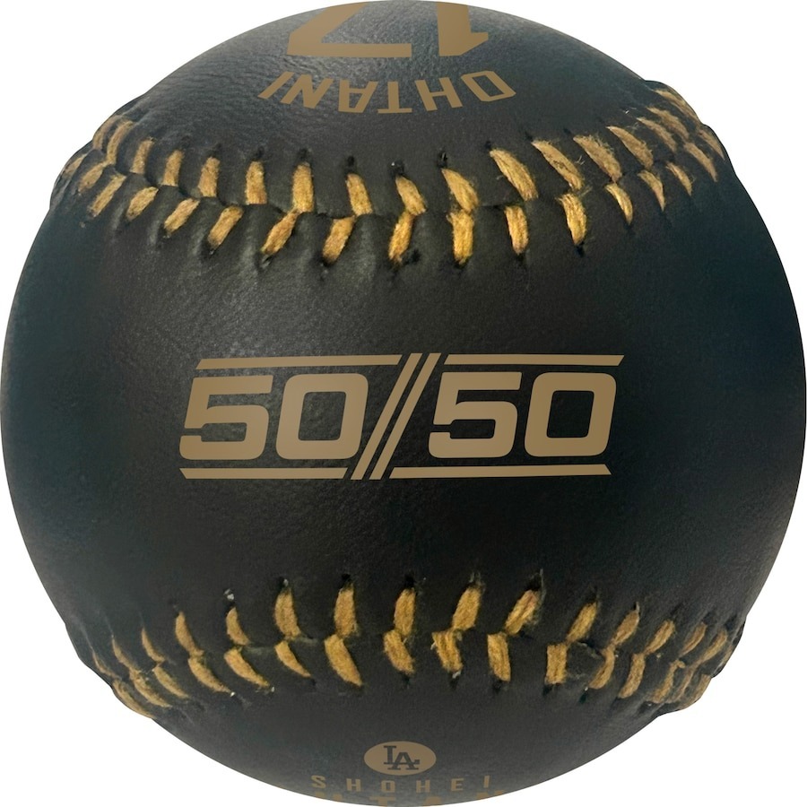 MLB棒球 Shohei Ohtani 大谷翔平 50/50 Club 50轟 50盜 歷史紀錄 紀念球 黑金 Rawlings 全新