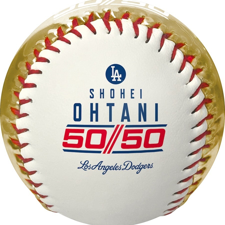 MLB棒球 Shohei Ohtani 大谷翔平 50/50 Club 50轟 50盜 歷史紀錄 紀念球 白金 Rawlings 全新