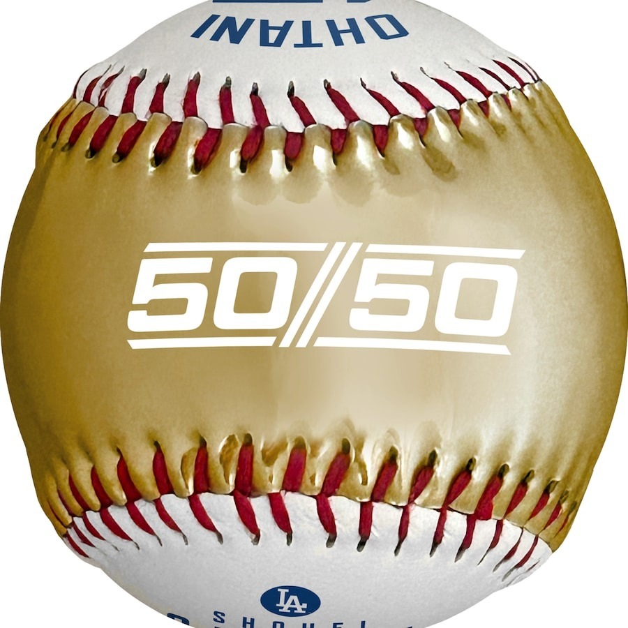 MLB棒球 Shohei Ohtani 大谷翔平 50/50 Club 50轟 50盜 歷史紀錄 紀念球 白金 Rawlings 全新