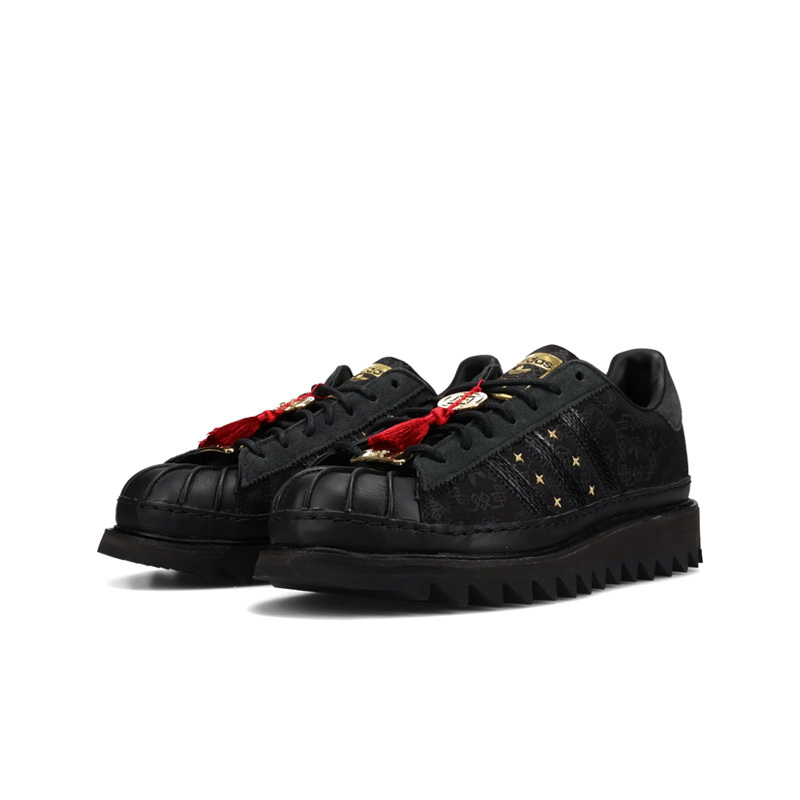 CLOT x Adidas Superstar "Year of the Snake" 2025蛇年 春節限定 鋸齒厚底 黑 男女段 JR5114 [現貨商品]