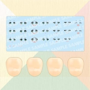 1/10 創彩少女庭園 自訂臉部＆DECAL SET Vol.4 森倉圓設計