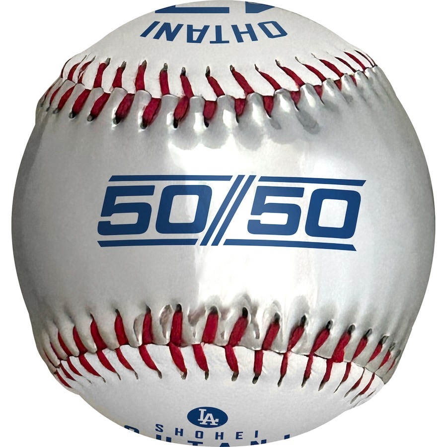 MLB棒球 Shohei Ohtani 大谷翔平 50/50 Club 50轟 50盜 歷史紀錄 紀念球 白銀 Rawlings 全新