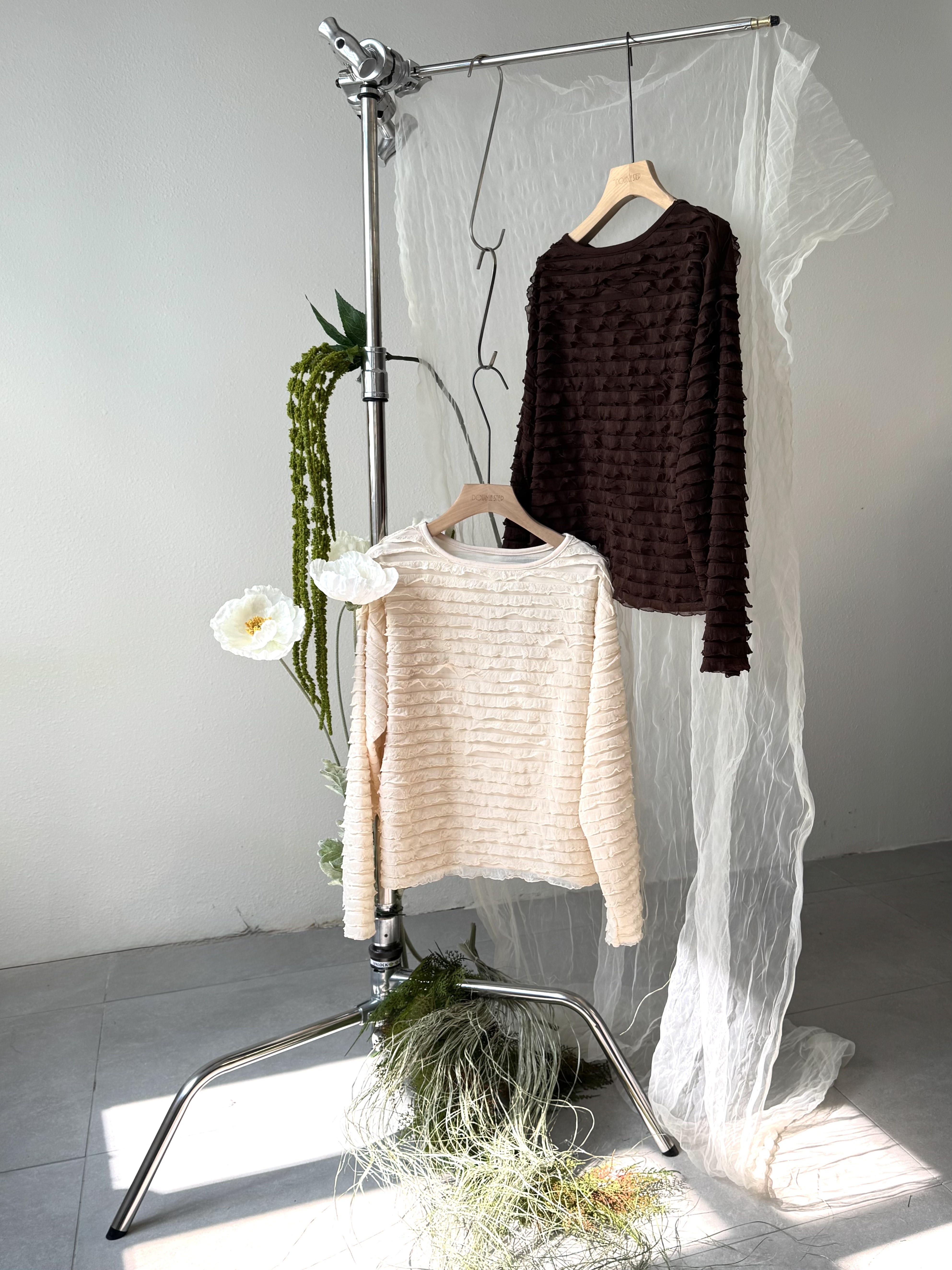 精緻感～立體條紋上衣 - BL44374