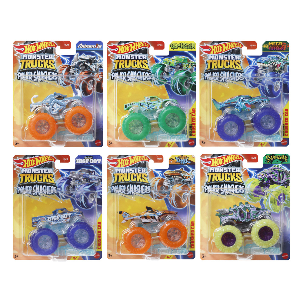 風火輪大腳車-1:64粉碎系列 原箱6入(B箱號)