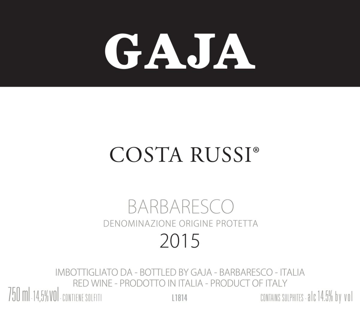 Gaja Costa Russi 2015 (WE99)