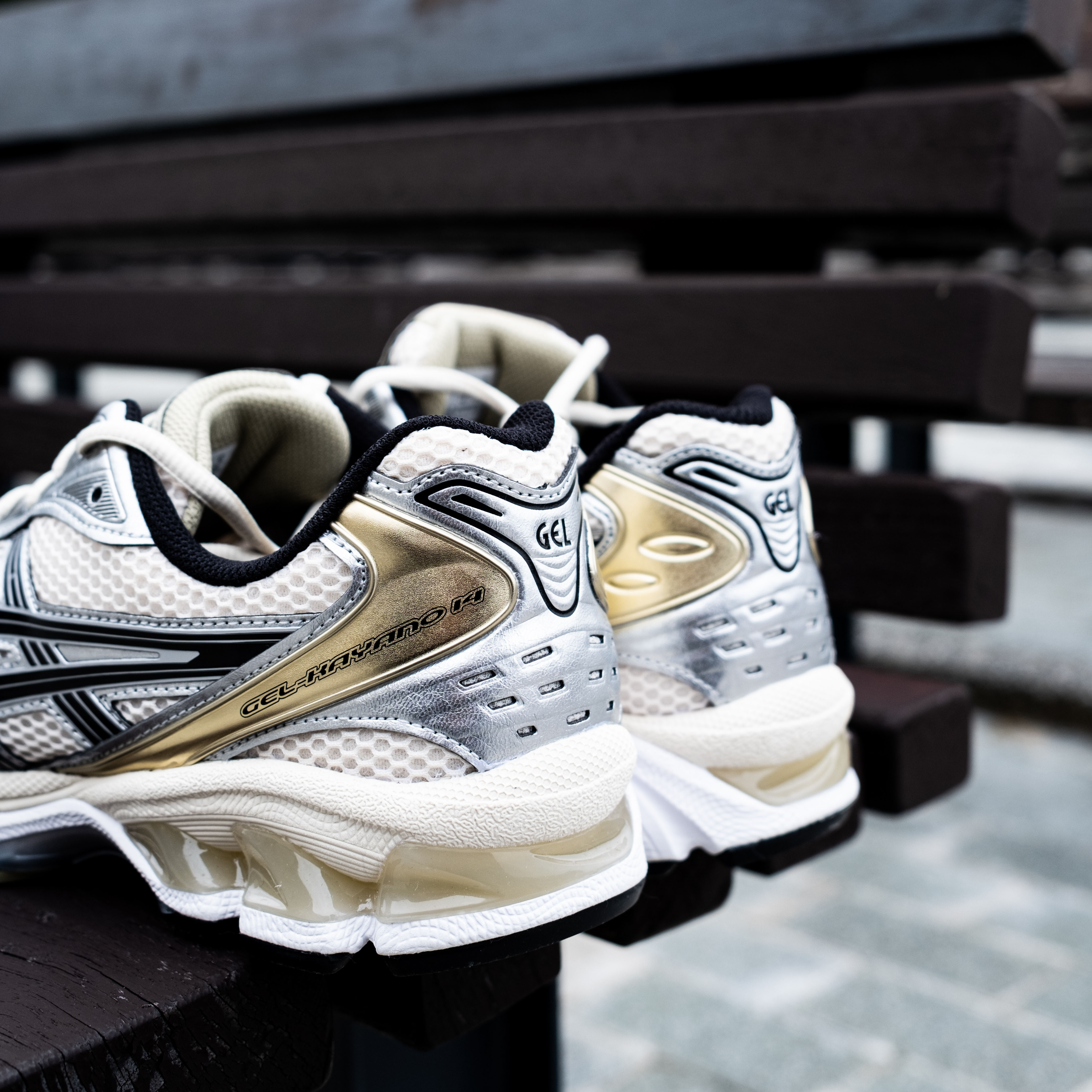 -(C7a)-ASICS GEL-KAYANO 14 男女中性款 運動休閒鞋 亞瑟士 奶油白-1203A537 200