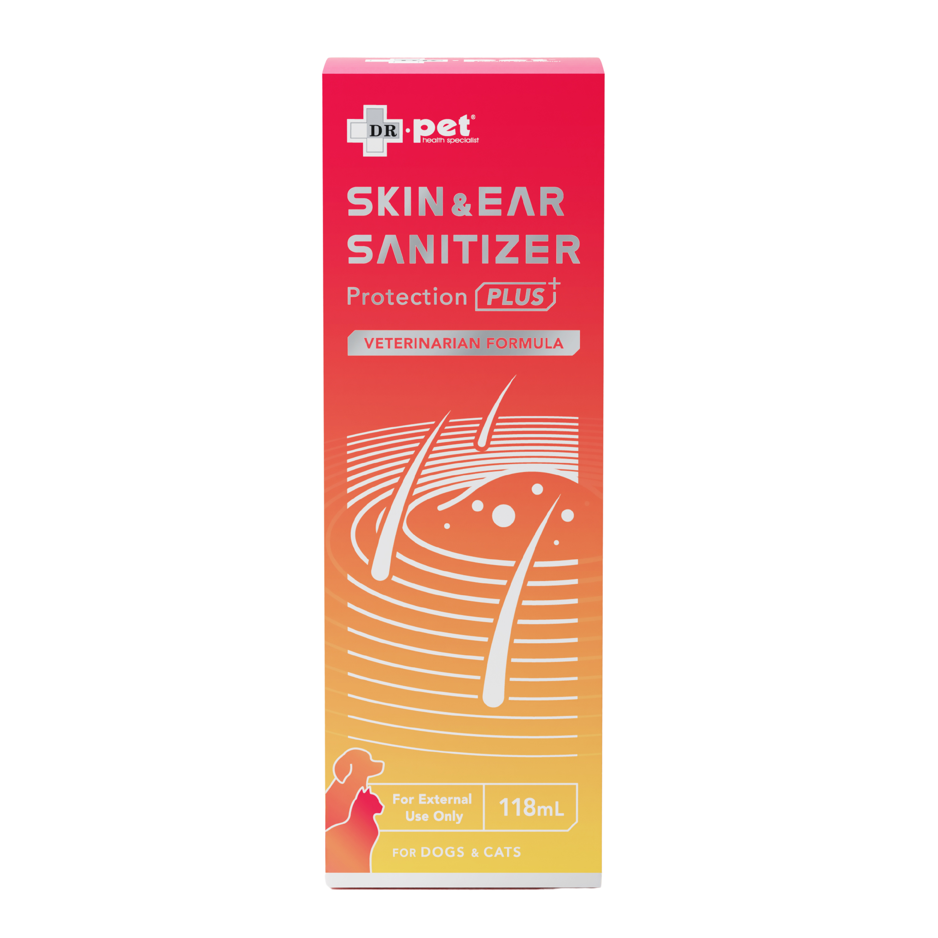 DR. Pet Skin & Ear Sanitizer Protection Plus for Cats & dogs 118ml