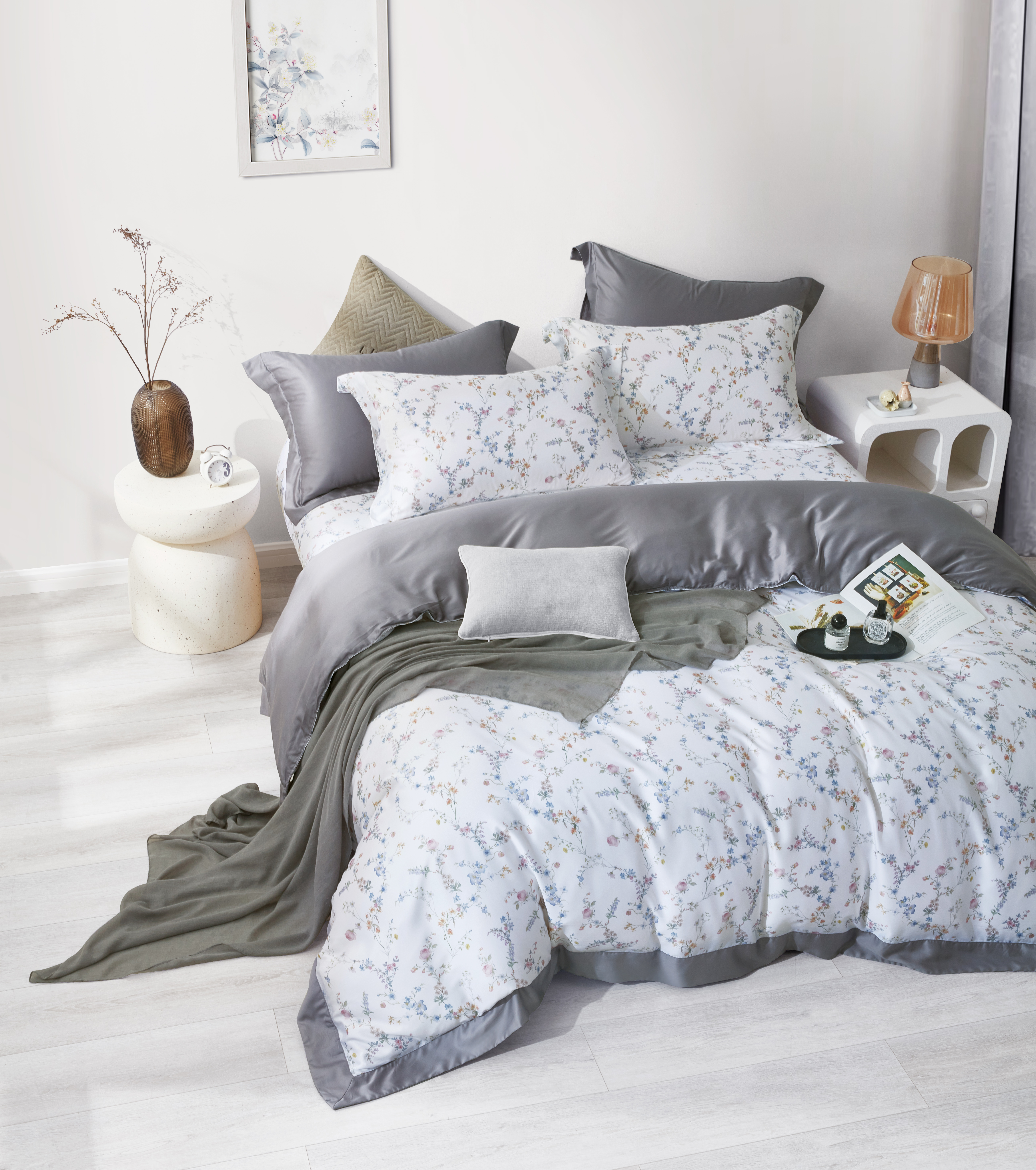 【全鋪棉】100%60支凡芮思【春日盼盼】雙色翅膀款