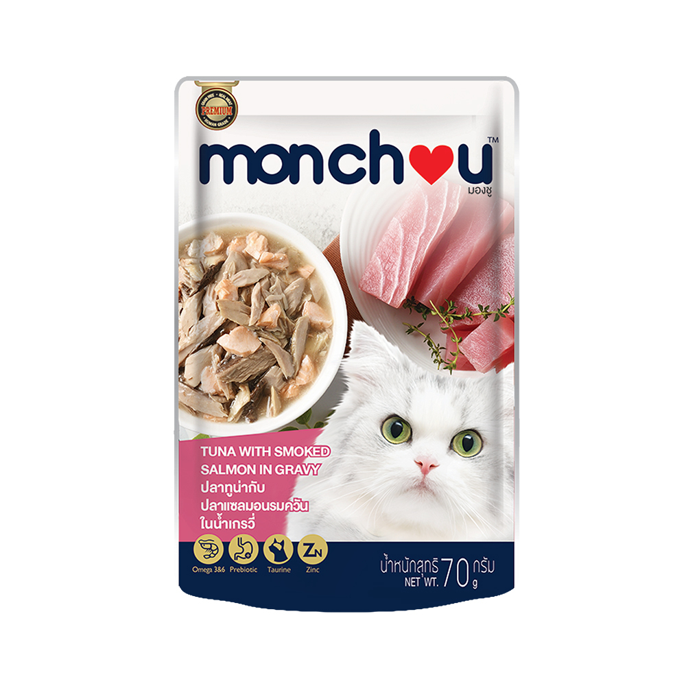 萌啾 真肉煲 白身鮪魚+煙燻鮭魚 10號 補水湯包