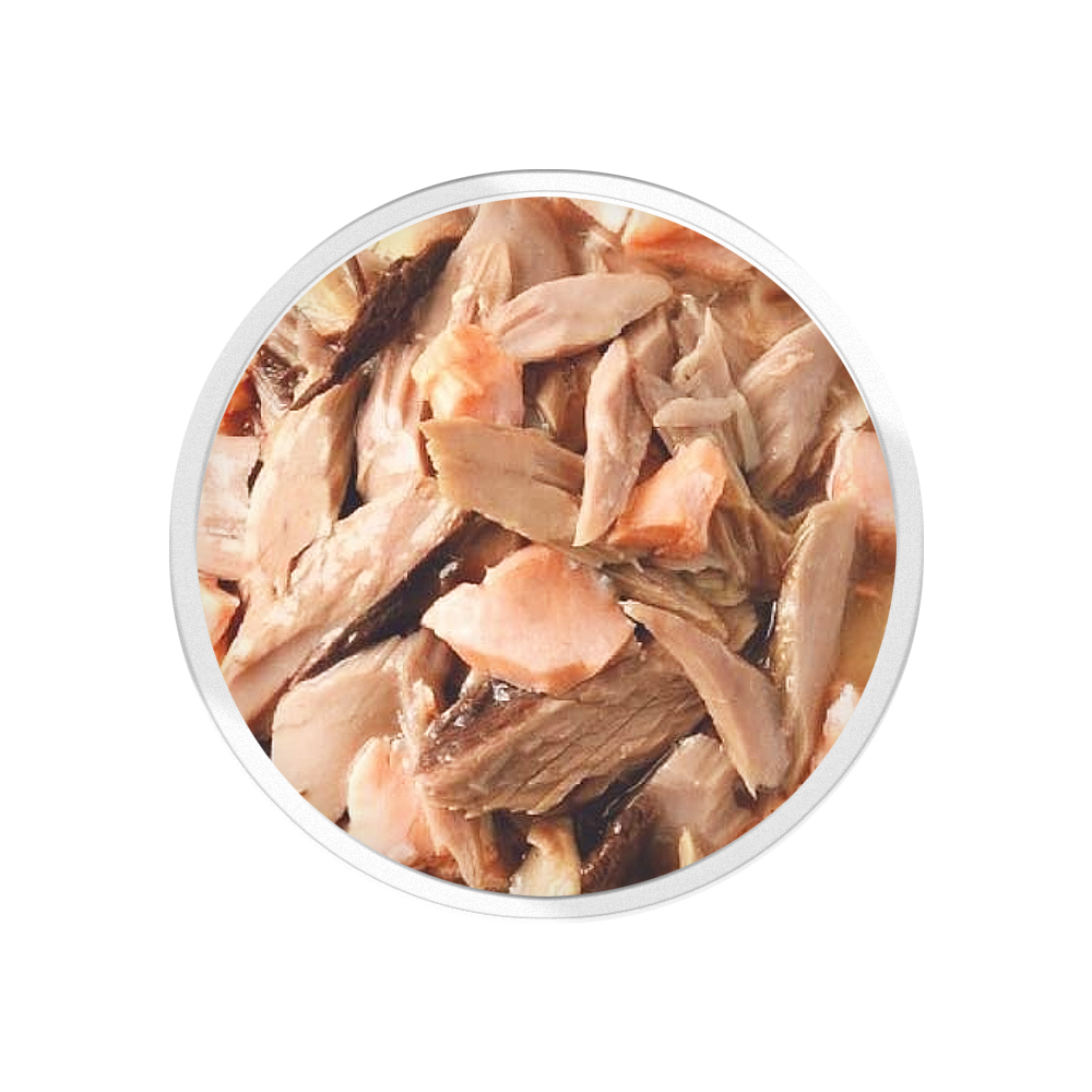 萌啾 真肉煲 白身鮪魚+煙燻鮭魚 10號 補水湯包