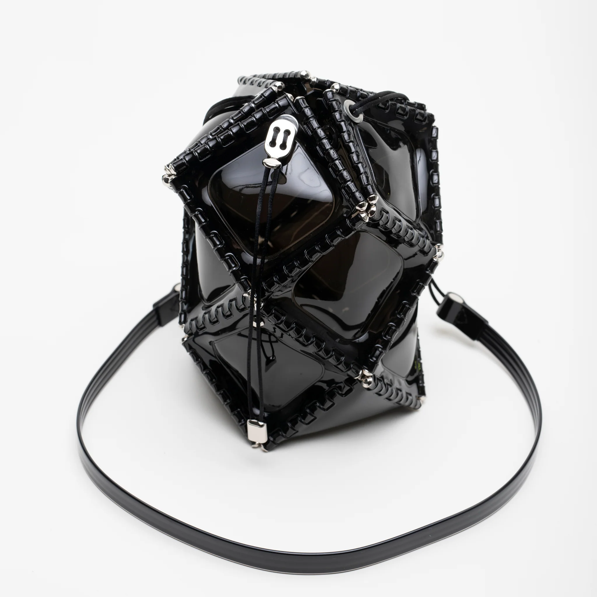 52 by Hikarumatsumura-ASTERISK-Medium透明果凍斜跨包81 Light gray 中（黑色）