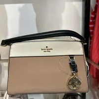 [S] KATE SPADE KK284 MADISON COLORBLOCK SAFFIANO LEATHER,TOASTED HA, 196021563270 (SKS1557)