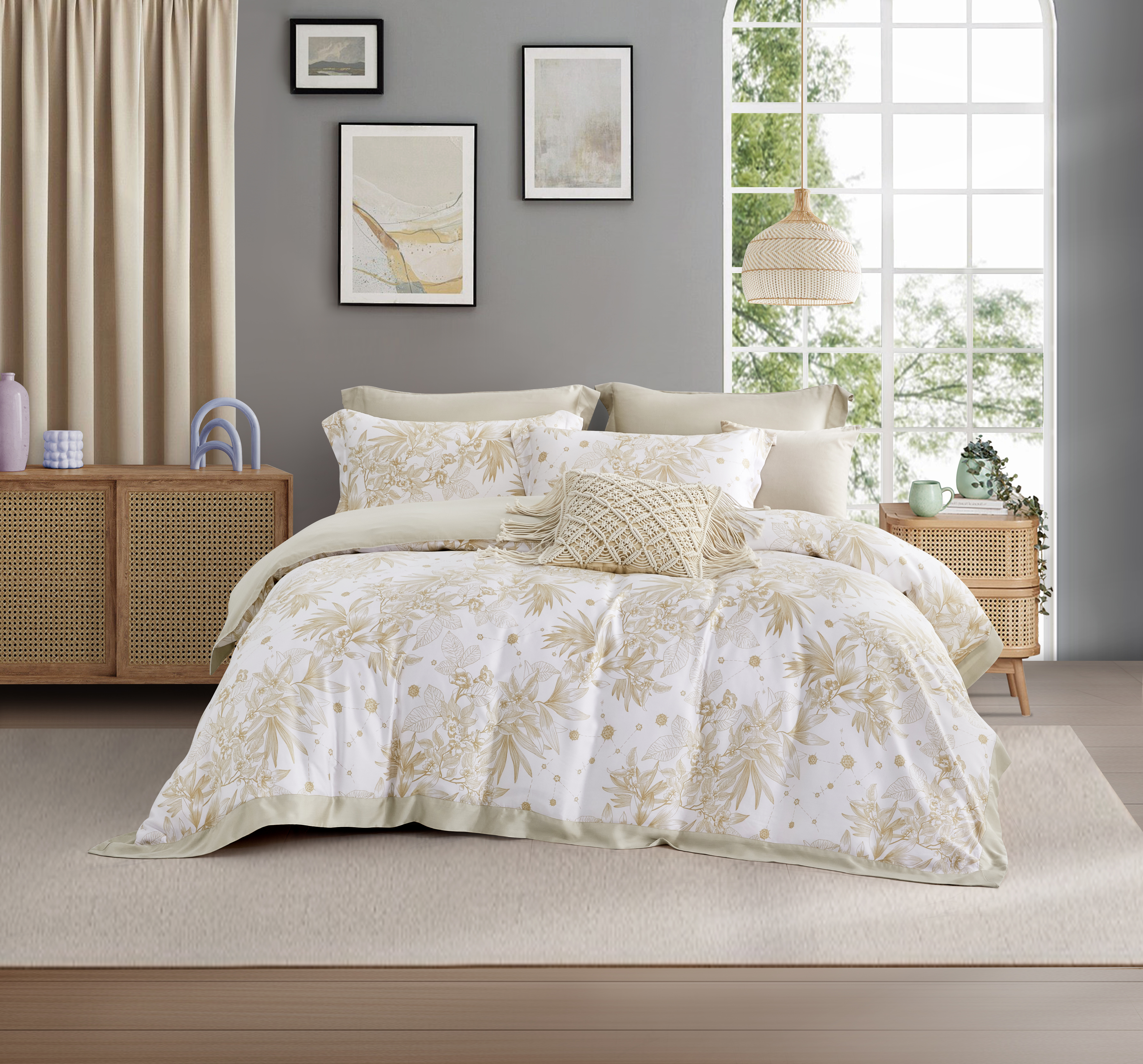 【全鋪棉】100%萊賽爾天絲|凡芮思【秋境】雙色翅膀款