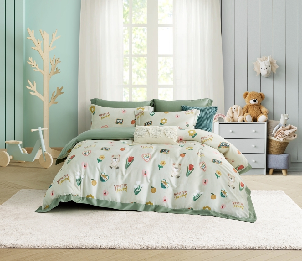 【全鋪棉】100%萊賽爾天絲|凡芮思【童伴】雙色翅膀款