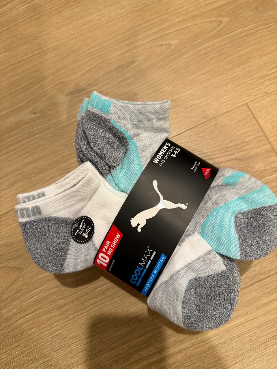 [USW] PUMA 1489814 10 PAIR NO SHOW WOMEN'S SOCK, 888435268918 (UZZ240)