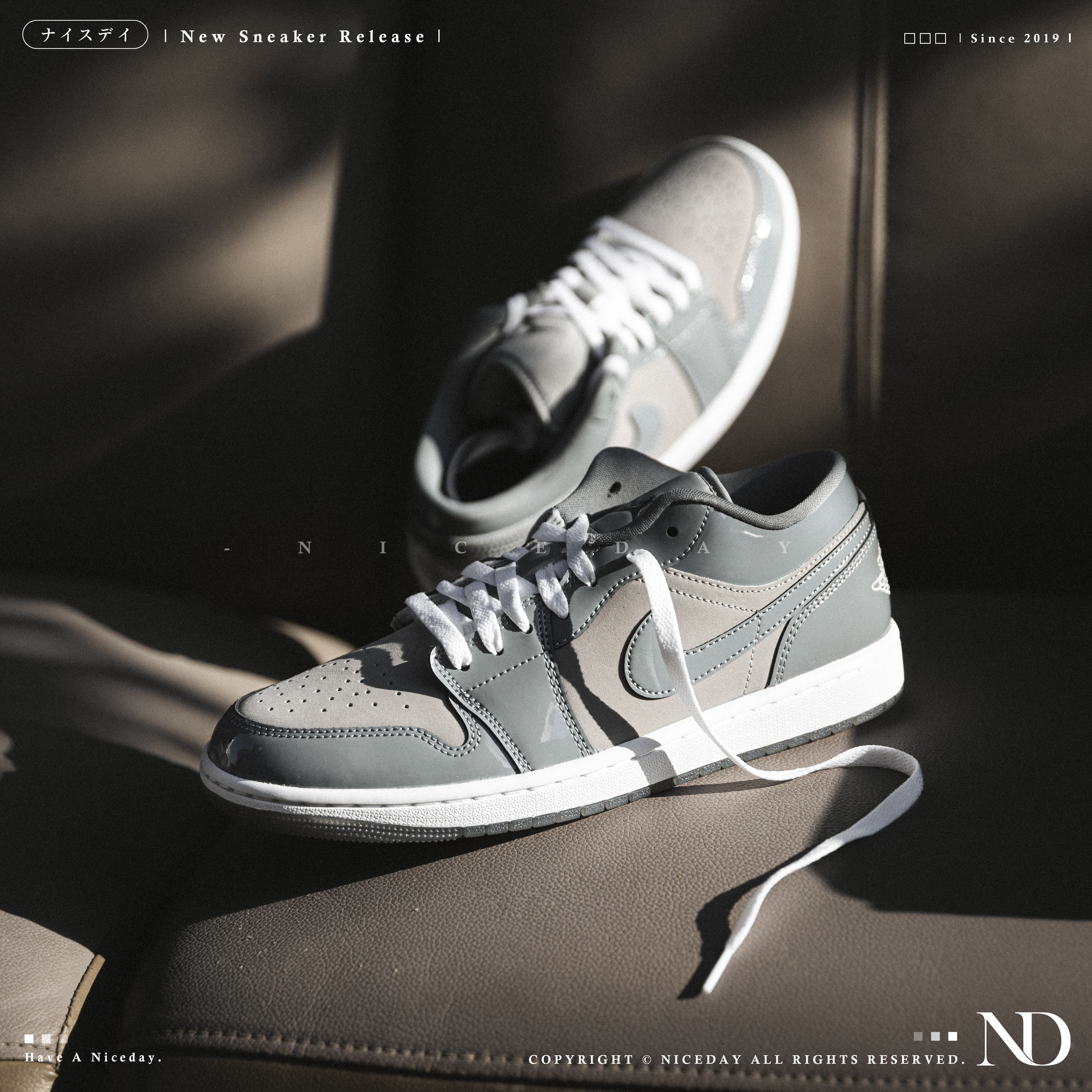 NICEDAY 現貨 Air Jordan 1 Low 酷灰 灰 男女尺寸 HF3148-011