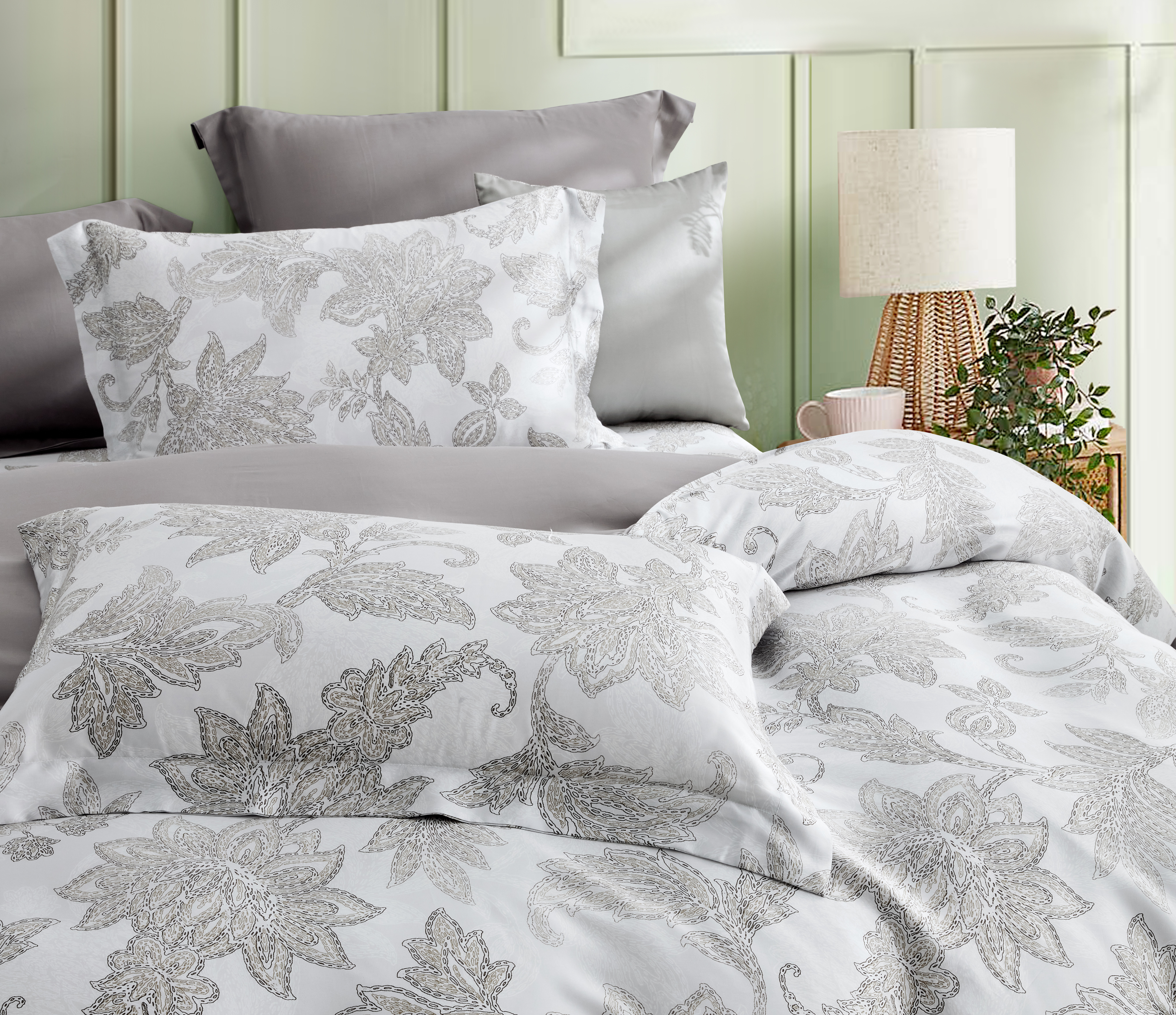 【全鋪棉】100%萊賽爾天絲|凡芮思【迷霧旋律】雙色翅膀款